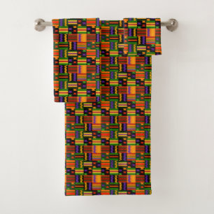 Motif tribal coloré de Kente