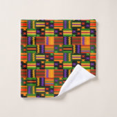 Motif tribal coloré de Kente (Gant de toilette)