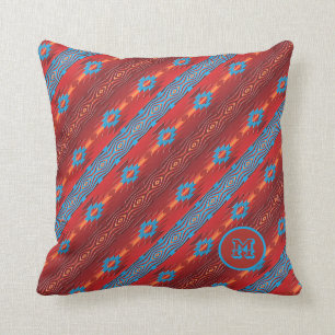Motif tribal ethnique du sud-ouest. Coussin décor