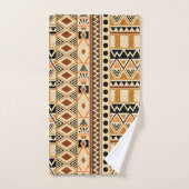 Motif tribal ethnique primitif aux couleurs de la  (Serviette à main)