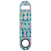 Motif tribal tropical d'ananas d'aquarelle (Dos)