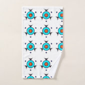 Motif Tribal Turquoise (Serviette à main)