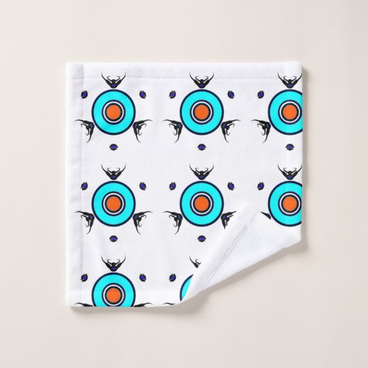 Motif Tribal Turquoise (Gant de toilette)