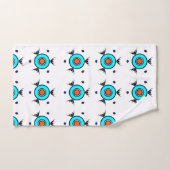 Motif Tribal Turquoise (Serviette à main)