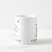 Motif tricot saison douillette Mug Linework (Centre)