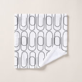 Motif Trombone Noir et Blanc (Gant de toilette)
