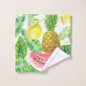 Motif tropical (Gant de toilette)