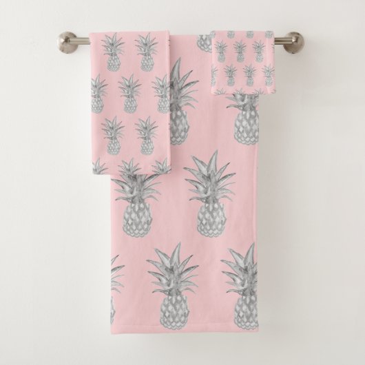 Motif tropical à ananas rose (En situation)