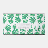 Motif tropical avec feuilles monstères (Clavier et souris)