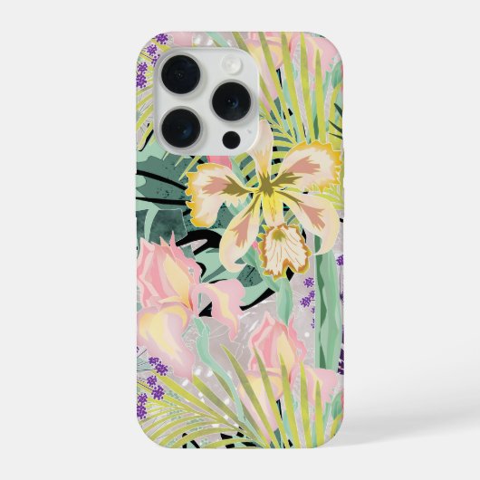Motif tropical avec orchidées. (Verso)