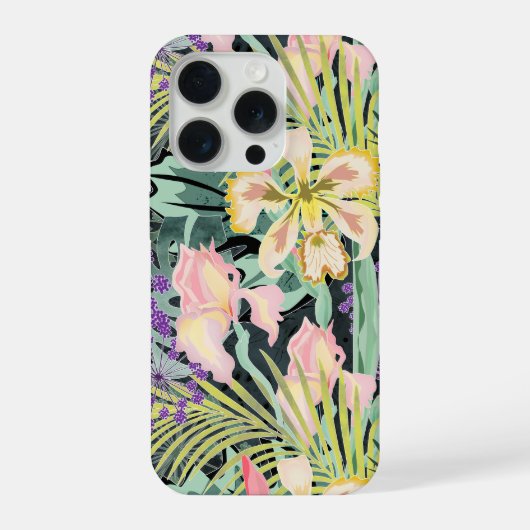 Motif tropical avec orchidées. (Verso)