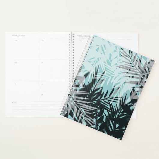 Motif tropical bleu clair (Devant avec enveloppe)