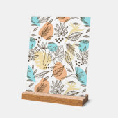 Motif tropical d'été dessiné à la main (Angle)