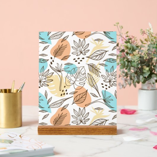 Motif tropical d'été dessiné à la main (Mariage)