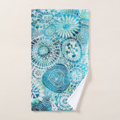 Motif tropical du parti Urchin et Opihi (Serviette à main)