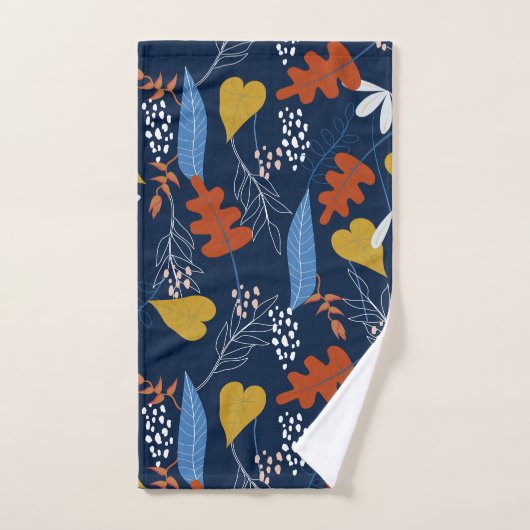 Motif tropical feuille coloré (Serviette à main)