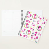 Motif tropical, Flamants roses, pastèques, Fleurs (Devant avec enveloppe)