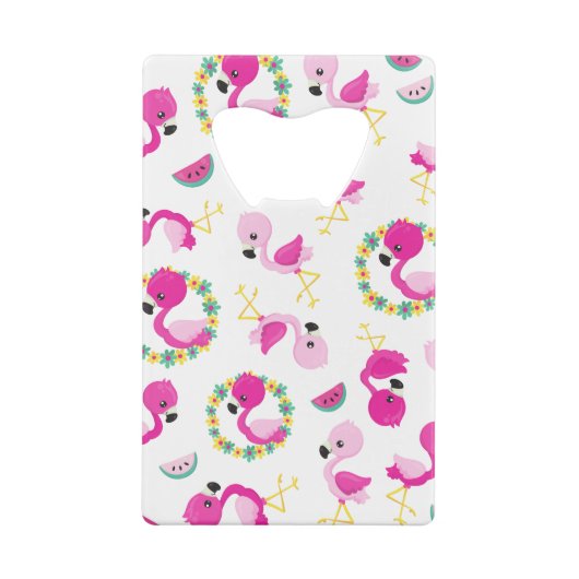 Motif tropical, Flamants roses, pastèques, Fleurs (Dos)