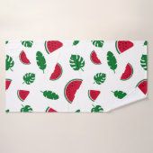 motif tropical, motif pastèque, mer tropicale (Serviette de bain)