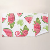 Motif tropical sans couture avec cha d'aquarelle m (Serviette de bain)