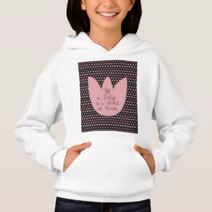 Motif Tulipe rose simple avec arrière - plan foncé