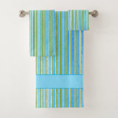 Motif Turquoise, Bleu, Vert et Blancs (En situation)