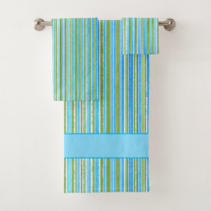 Motif Turquoise, Bleu, Vert et Blancs