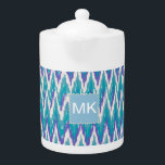 motif turquoise et Amethyst iKat ZigZag<br><div class="desc">Purple et Turquoise Tribal iKat ZigZag Nous célébrons les nouvelles tendances de couleur 2013 dans ce motif tribus marron violet et turquoise - en utilisant les couleurs de la nouvelle COLOR PALETTE 2013 - Nous avons laissé toutes les images utilisées dans ce design personnalisable - Vous pouvez jouer avec eux...</div>