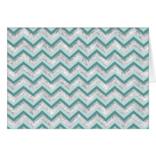 Motif turquoise et Crystal Zigzag