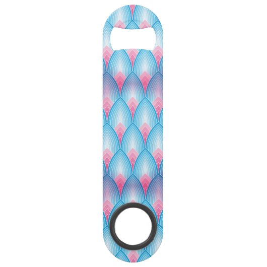 Motif turquoise et rose de pétale (Devant)