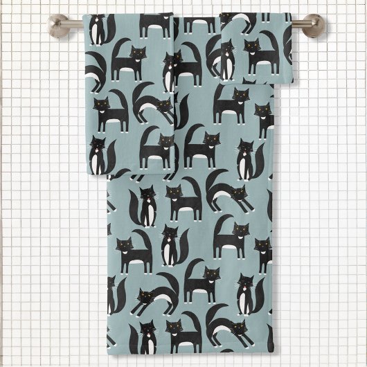 Motif Tuxedo noir et blanc