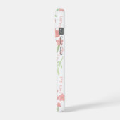 Motif typographique Fleurs roses esthétiques Allon (Côté gauche)