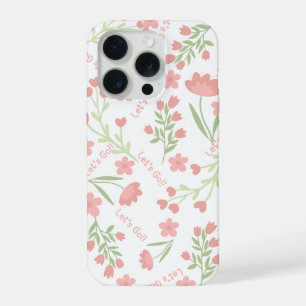 Motif typographique Fleurs roses esthétiques Allon