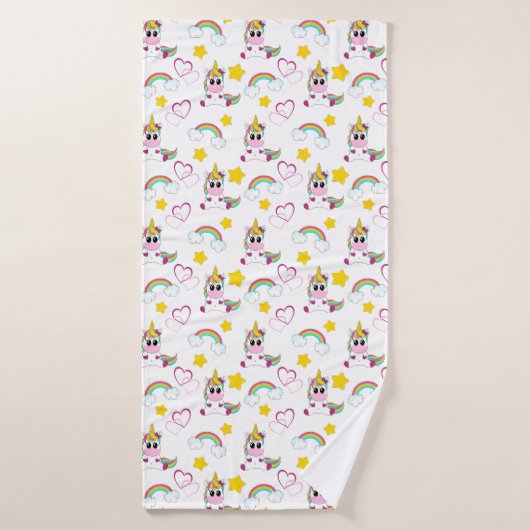 Motif Unicorn (Serviette de bain)