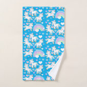 Motif Unicorn mignon (Serviette à main)