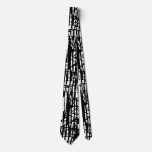 Motif Unisex noir blanc Cravate