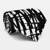 Motif Unisex noir blanc Cravate (Roulé)