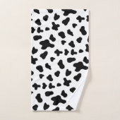Motif vache noir et blanc de campagne (Serviette à main)