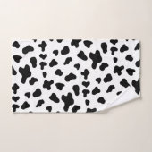 Motif vache noir et blanc de campagne (Serviette à main)