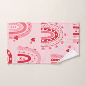 Motif Valentine 2024 Arrière - plan avec amour du (Serviette à main)