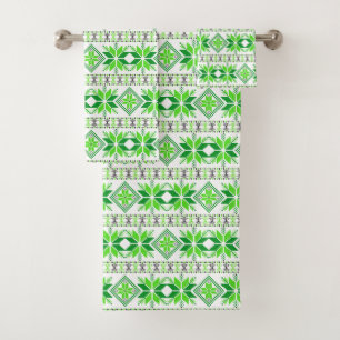 Motif vectoriel d'étoile verte élégant sur fond bl