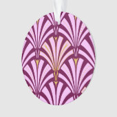 Motif ventilateur Art déco - orchidée et violet (devant)
