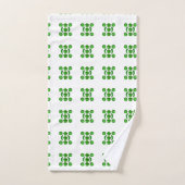 Motif vert (Serviette à main)