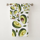 Motif vert blanc d'Avocado (En situation)