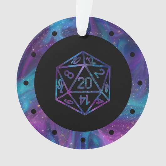 Motif vert D20 | PnP Imaginaire tablette Dice RPG (devant)