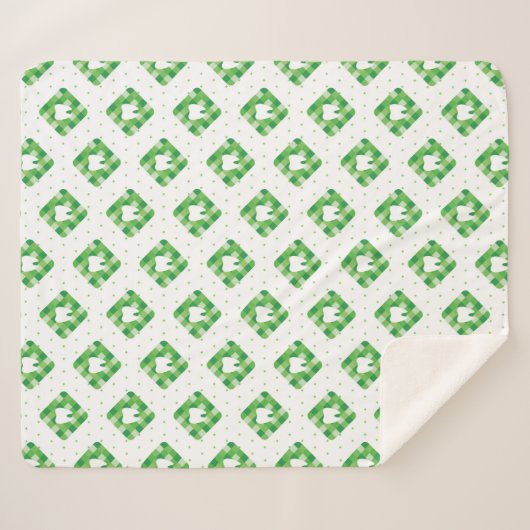 Motif vert de dent de plaid (Devant (Horizontal))