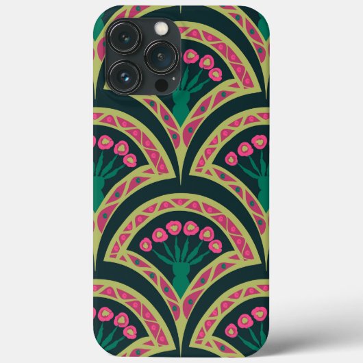 motif vert en forme de coque (Verso)