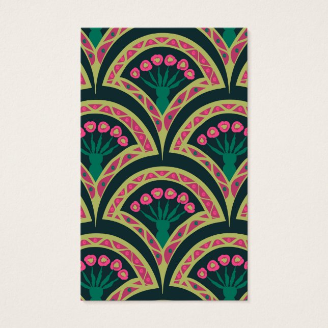 motif vert en forme de coque (Devant)