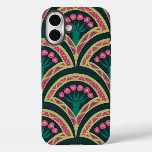 motif vert en forme de coque (Verso)