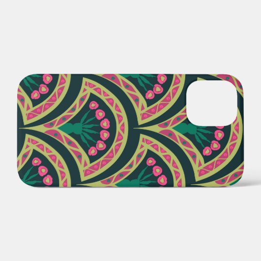 motif vert en forme de coque (Verso (horizontal))